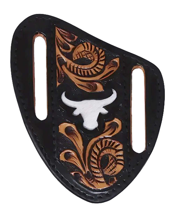 Horse Western Leather Knife Sheath Holder Pouch 2" Belt Loop 29KnifeSheathFK09