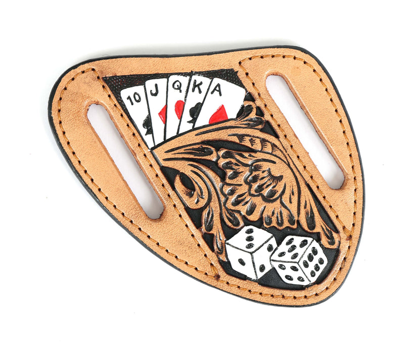 Horse Western Leather Knife Sheath Holder Pouch 2" Belt Loop 29KnifeSheathFK09