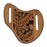 Western Leather Oak Leaf Floral Tooled Genuine Leather Knife Holder Flat Sheath 29FK21B