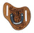 Western Leather Floral Tooled Horseshoe Genuine Leather Knife Holder Flat Sheath 29FK23B