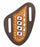 Western Pancake Style Leather Knife Sheath Ace’s Edge Basket Antique Arrow Basket Weave w Four Aces Design Vertical Carry 29RS138B