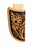 Blackridge Floral Western Leather Vertical Knife Sheath Tan Floral Tooled with Black Edges 29RS158A