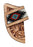 Western Floral Tooled Beaded Inlay Leather Belt Loop Knife Sheath 29RSBeaded