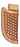 Western Tan Leather Basket Weave Tooled Knife Holder Vertical Sheath 29RST13A