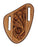 Western Leather Floral Tooled Beaded Inlay Knife Holder Flat Sheath 29RSKnifeHolder-B