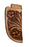 Western Leather Antique Floral Tooled Knife Holder Vertical Sheath 29RST17A