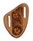 Western Leather Floral Tooled Beaded Inlay Knife Holder Flat Sheath 29RSKnifeHolder-B