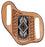 Western Basket Weave Tooled Leather Beaded Knife Holder Flat Sheath 29RTBFlat