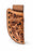 Midnight Filigree Western Leather Vertical Knife Sheath Filigree Floral Tooled w/ Black Inlay & Buckstitch 29RT77A