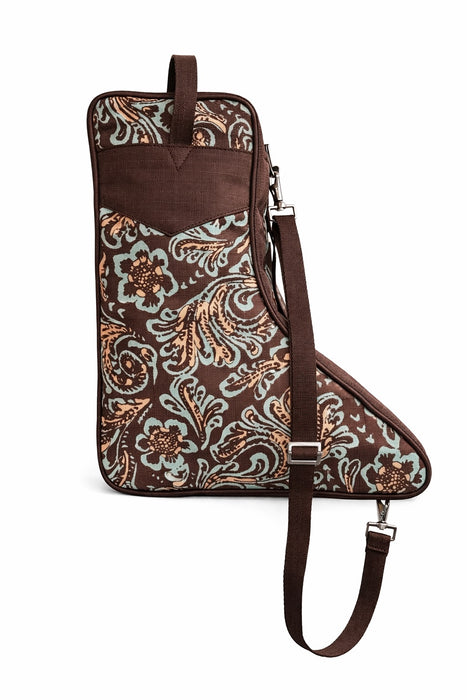 Challenger Nylon Western Boot Bag w/ Shoulder Strap & Dual Zipper Compartments 30RS