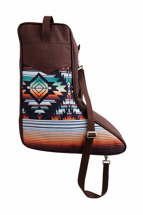 Challenger Nylon Western Boot Bag w/ Shoulder Strap & Dual Zipper Compartments 30RS
