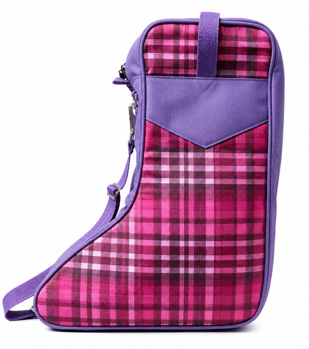 Challenger Nylon Western Boot Bag w/ Shoulder Strap & Dual Zipper Compartments 30RS