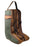 Western Waxed Canvas Leather Travel Carry Storage Boot Bag Waterproof 30SK02