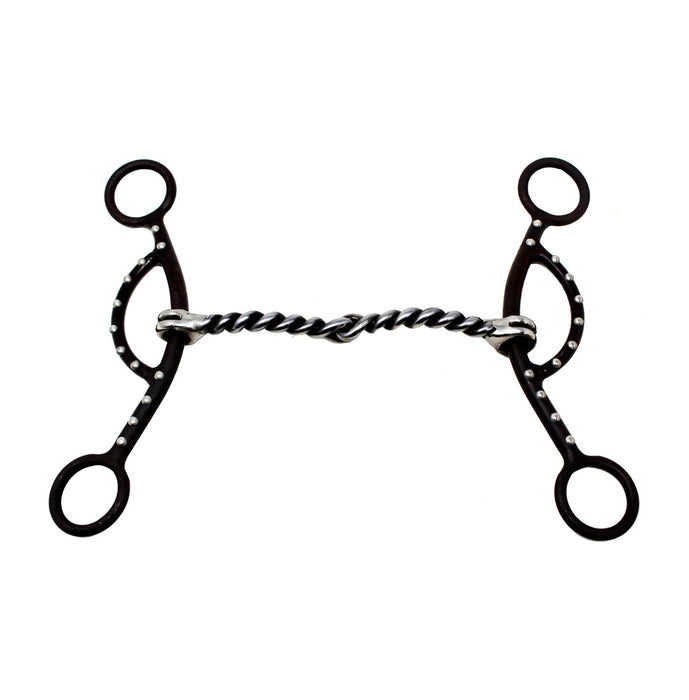 Sweet Iron SS Twisted Wire Horse Snaffle Bit 6"cheeks 35150