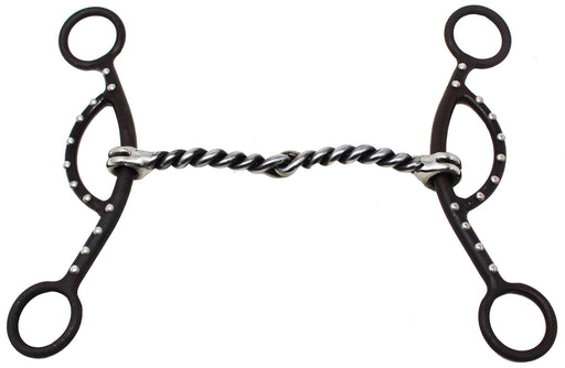 Sweet Iron SS Twisted Wire Horse Snaffle Bit 6"cheeks 35150