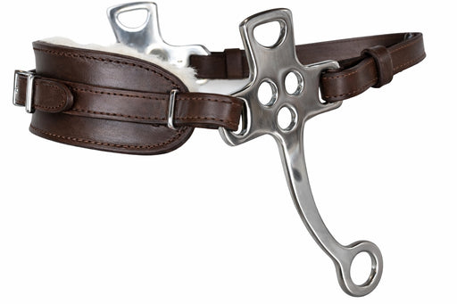 Horse Western English Leather Bitless Hackamore 7" Shank Adjustable Nose 35153