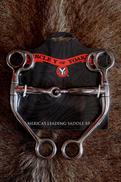 Saddle Tack Stainless Steel Circle Y Training Horse Bit 4-3/4 Mouth 35176