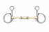 Horse 6" SS Hanging Cheek Lozenge Baucher  Bit Dog Bone 6" Mouth 35188E