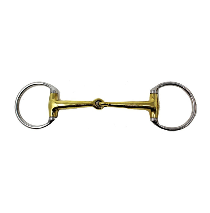 SS Copper 5" Mouth English Western Eggbutt Snaffle Horse Bit Tack Bridle 35189