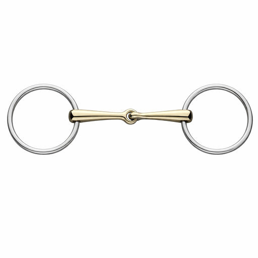 Horse SS Loose Ring Copper Hollow Mouth Snaffle Horse Bit Tack 5" Mouth  35192