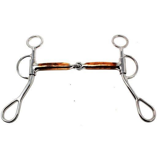 Horse Stainless Steel Western Short Shank Copper Mouth Snaffle Bit 35314v
