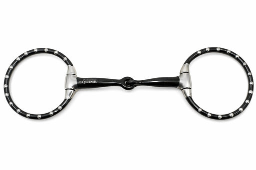 Horse 5.5" Mouth Studded Eggbutt Sweet Iron Snaffle Horse Bit 35327C