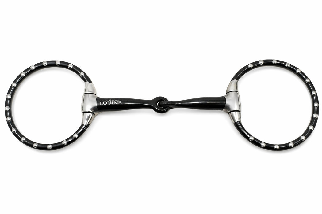 Horse 5.5" Mouth Studded Eggbutt Sweet Iron Snaffle Horse Bit 35327C