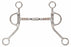 SS 5" Comfort Jointed Swivel Mouth Curb Roller Training Copper Horse Bit 35329B