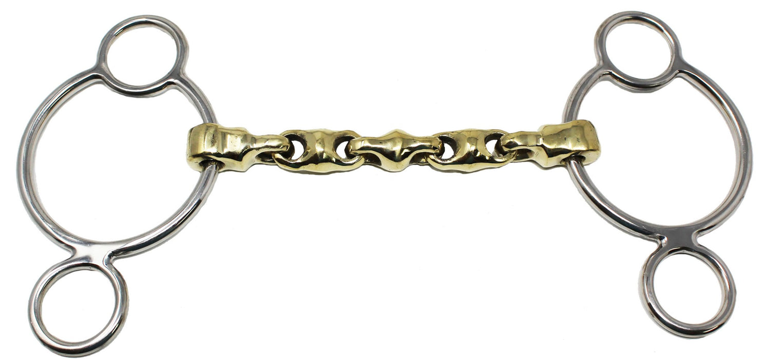SS 3 Ring Continental Dutch Gag Waterford Horse Bit Mouth Equine 35380