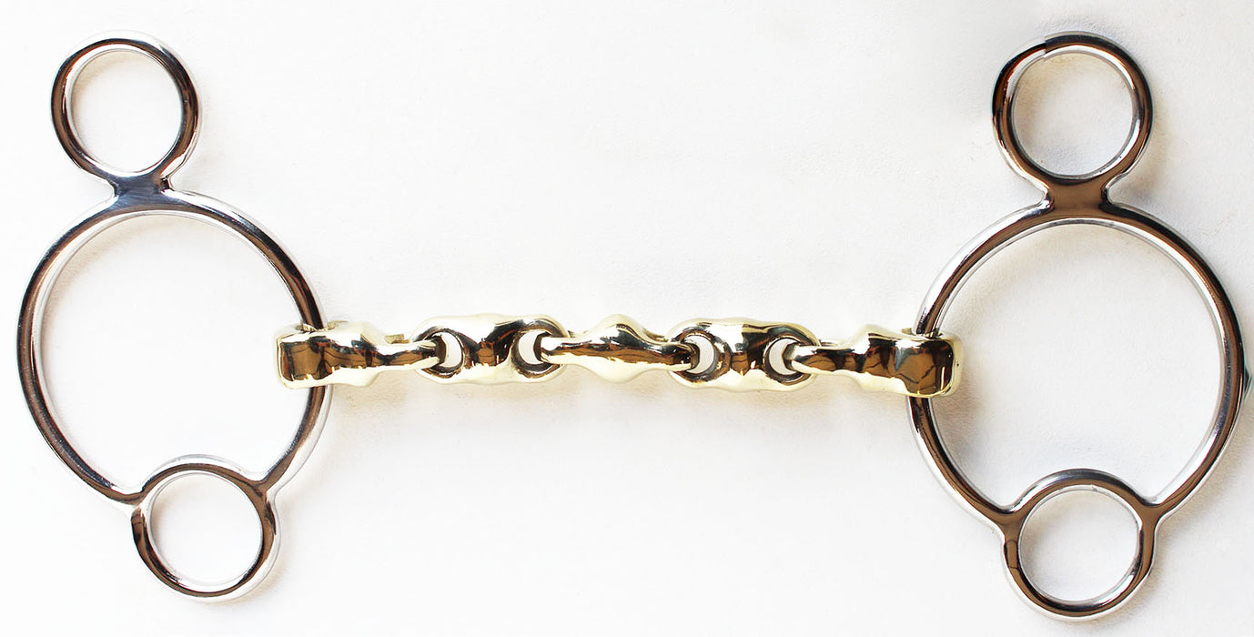 SS 3 Ring Continental Dutch Gag Waterford Horse Bit Mouth Equine 35380