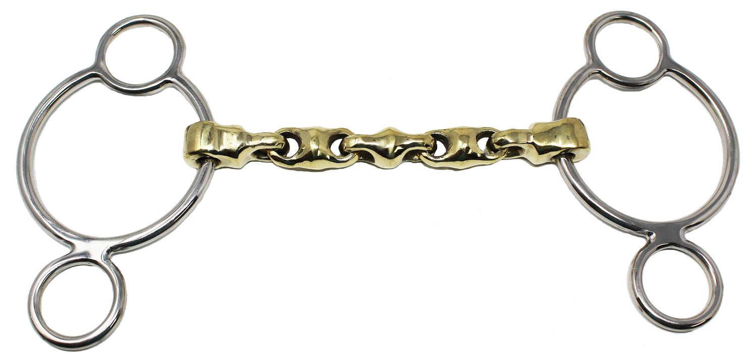 SS 3 Ring Continental Dutch Gag Waterford Horse Bit Mouth Equine 35380