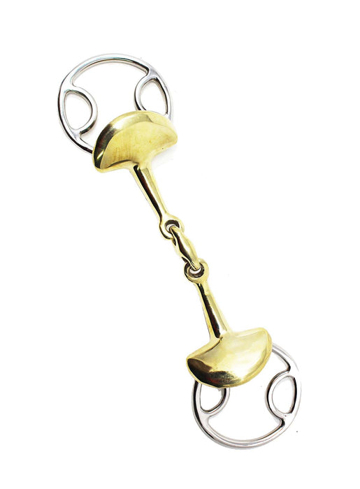 Horse Copper Double Jointed Winged Snaffle Bit with Lozenge 35384