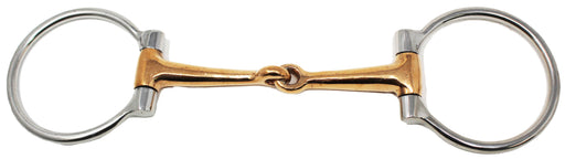 D-Ring Stainless Steel Copper Inlay Horse Snaffle Bit 5" Mouth 35436