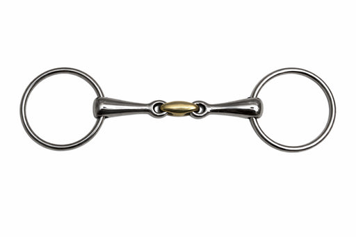 Stainless Steel Loose Ring Copper Dog Bone Snaffle Horse Bit 35518