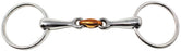 Stainless Steel Loose Ring Copper Dog Bone Snaffle Horse Bit 35518