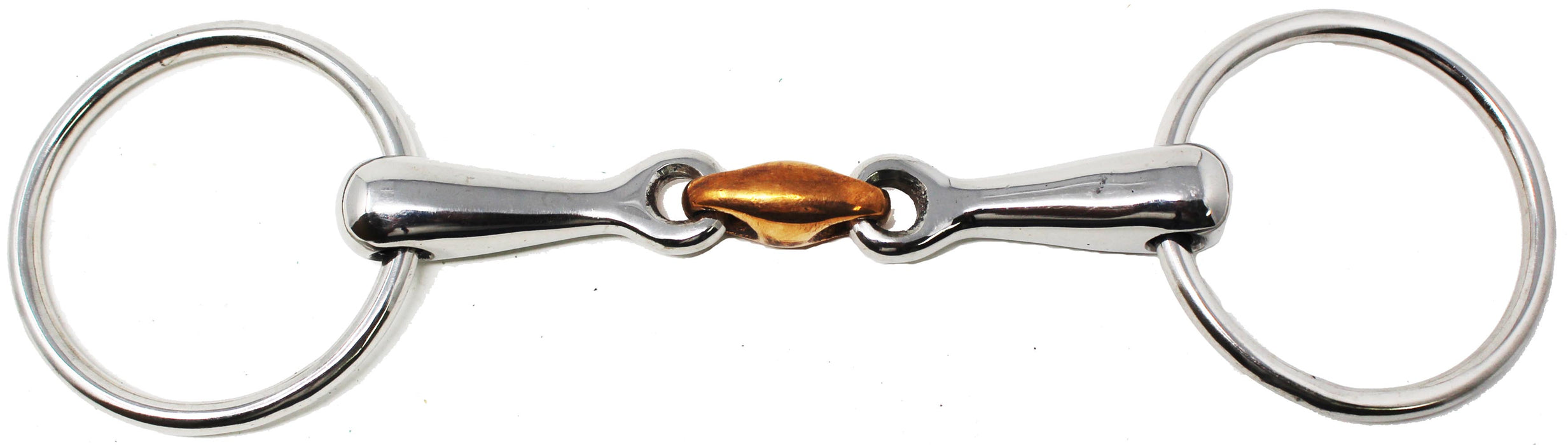 Stainless Steel Loose Ring Copper Dog Bone Snaffle Horse Bit 35518