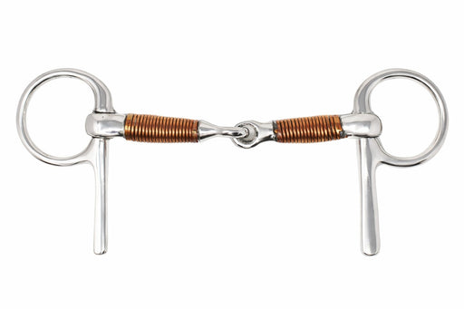 Stainless Steel Copper Wire Snaffle 5" Mouth Carriage Driving Horse Bit 35519B