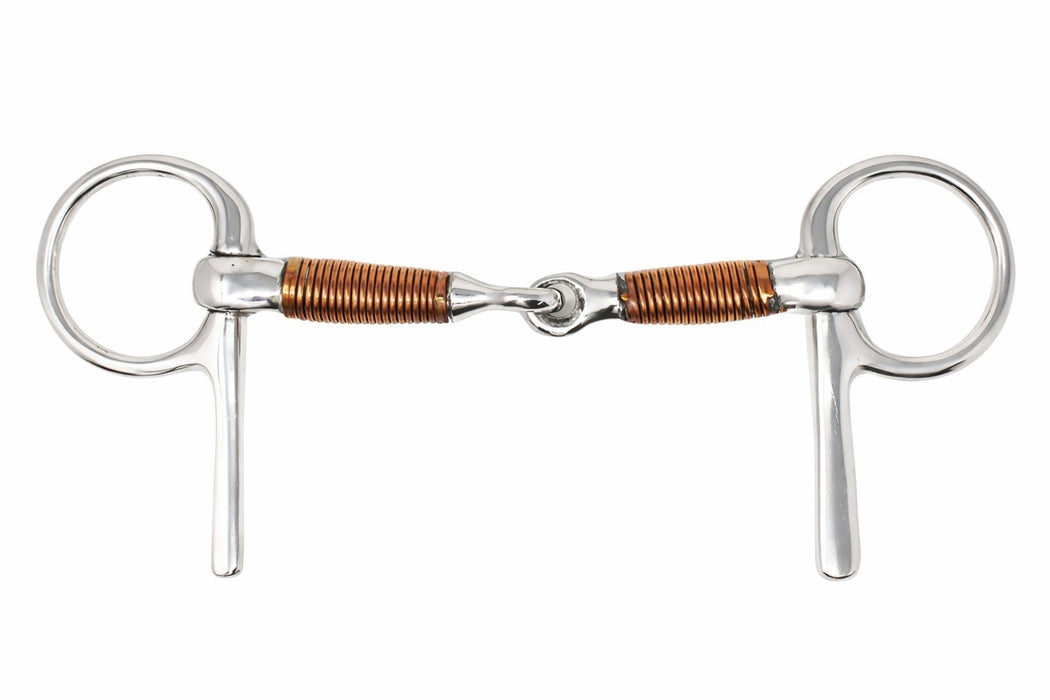 Stainless Steel Copper Wire Snaffle 5" Mouth Carriage Driving Horse Bit 35519B