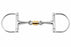 SS D-Ring Dog Bone Copper Roller Mouth Snaffle Horse Bit 35520