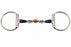 Horse 6" Sweet Iron English Eggbutt Snaffle with Copper Rollers 35533E