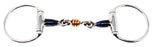 Horse 6" Sweet Iron English Eggbutt Snaffle with Copper Rollers 35533E