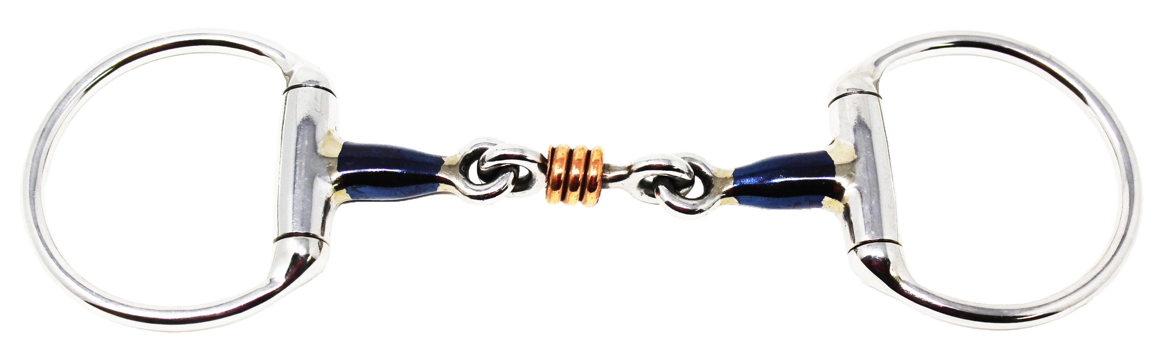 Horse 6" Sweet Iron English Eggbutt Snaffle with Copper Rollers 35533E