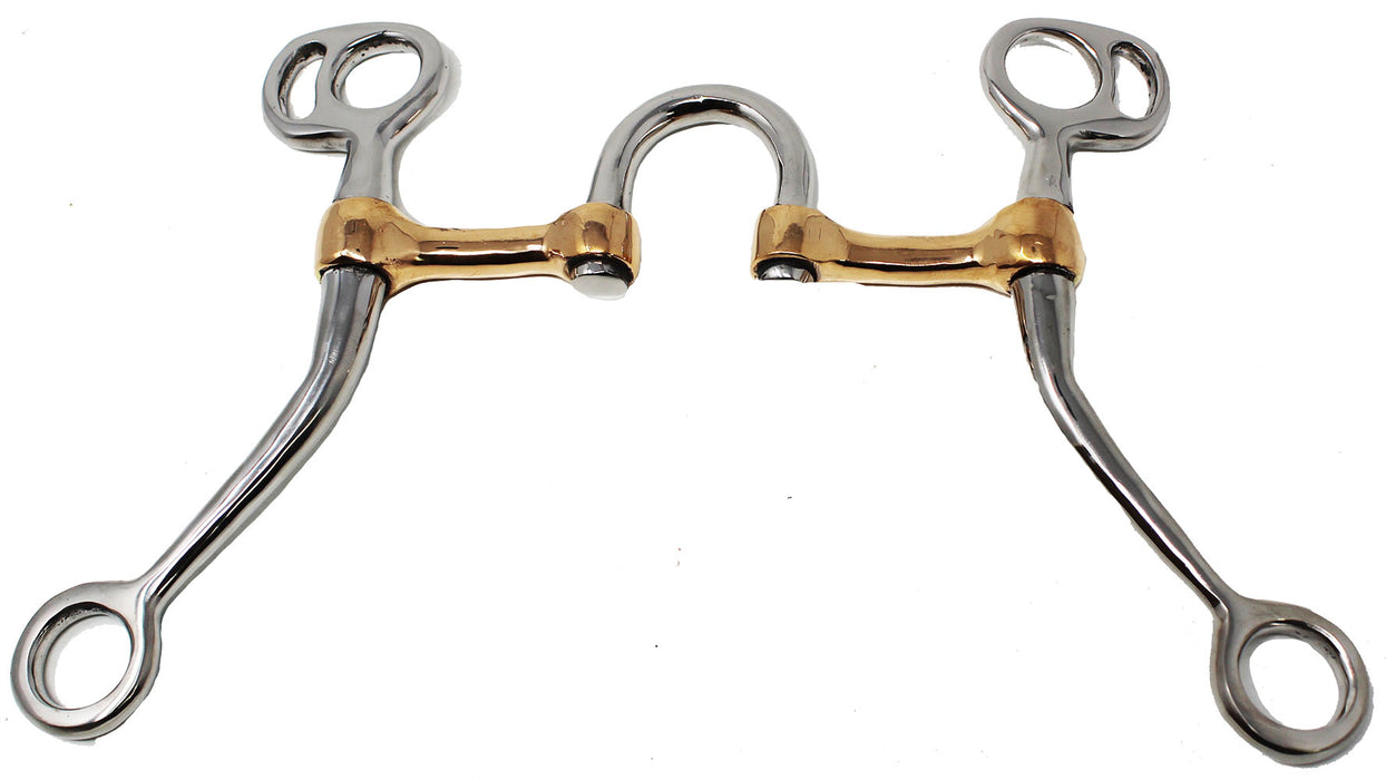 Horse  Western 5" Copper Mouth Medium Port Correction Bit 35534B