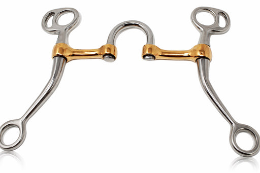 Horse  Western Copper Mouth Medium 1-1/2" Port Correction Bit 35534