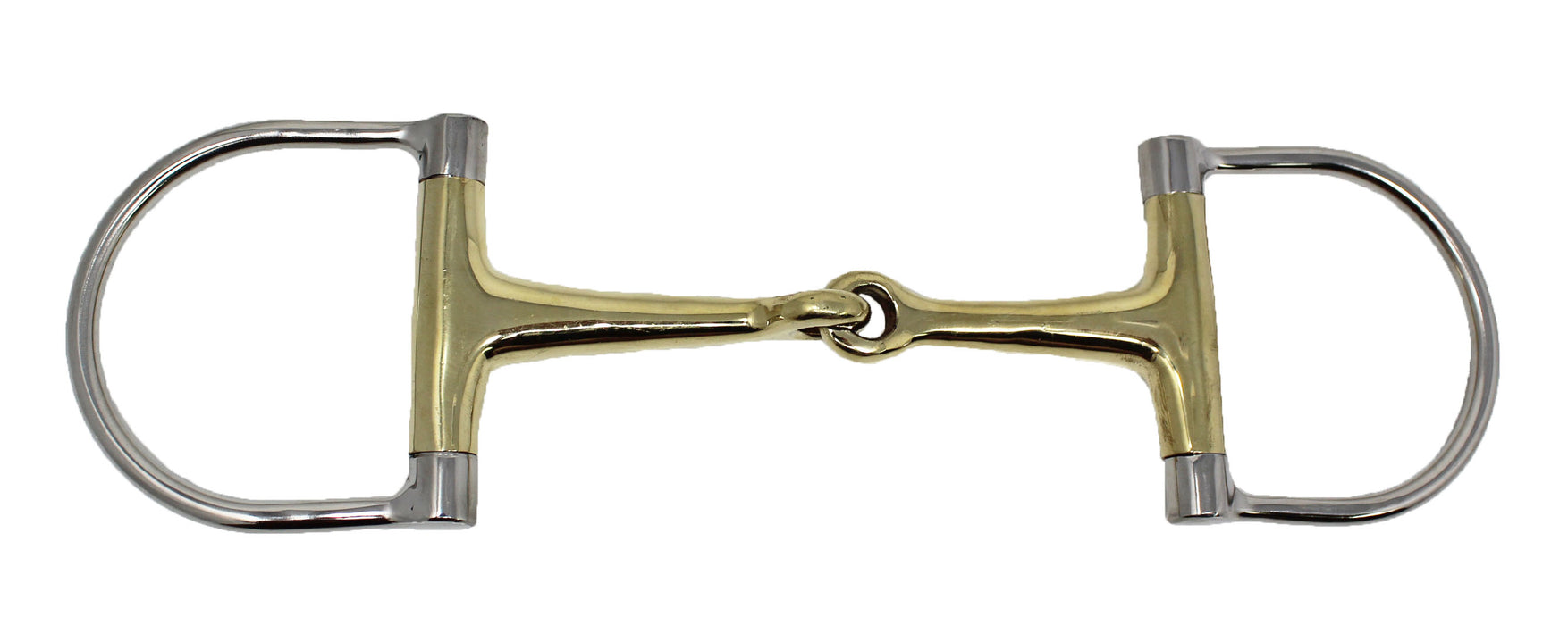 Horse STAINLESS STEEL Brass Copper MOUTH D-RING SNAFFLE  BIT 35552