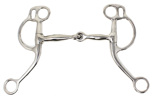 Horse STAINLESS STEEL CURB 5" SNAFFLE MOUTH HORSE BIT TACK 35557B
