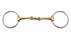 Loose Ring Pinchless  Lozenge Dog Bone SS Brass 4-1/2" HORSE BIT 35558A
