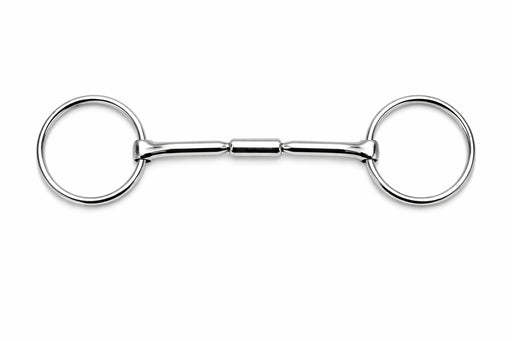 Horse SS Straight Roller Mouth Snaffle D-Ring Training HORSE BIT TACK 35560v