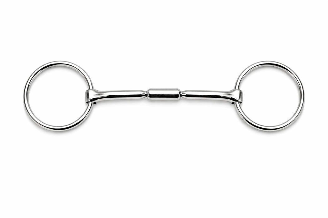 Horse SS Straight Roller Mouth Snaffle D-Ring Training HORSE BIT TACK 35560v