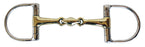 Horse English Riding Double Jointed Dee-Ring Dog Bone Snaffle Horse Bit 35568VAR